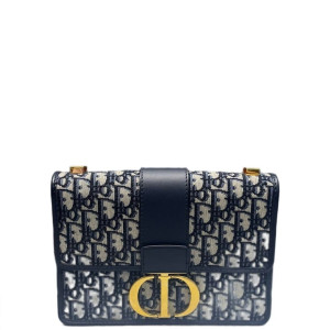 Dior 30 Montaigne Flap Bag Oblique Beige Navy Black Dior 30 Montaigne Flap Bag Oblique Beige Navy Black