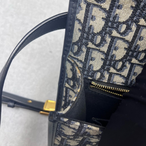 Dior 30 Montaigne Flap Bag Oblique Beige Navy Black