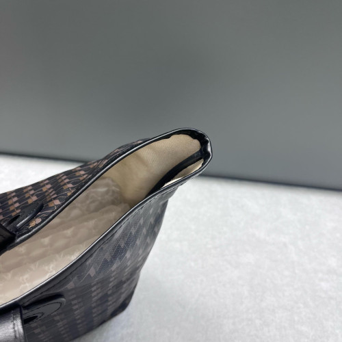 Moynat Oh! Tote Ruban GM Toile 1920 Monogram Calfskin Black Brown Orange Moynat Oh! Tote Ruban GM Toile 1920 Monogram Calfskin Black Brown Orange