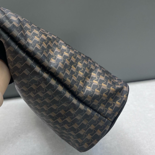 Moynat Oh! Tote Ruban GM Toile 1920 Monogram Calfskin Black Brown Orange Moynat Oh! Tote Ruban GM Toile 1920 Monogram Calfskin Black Brown Orange