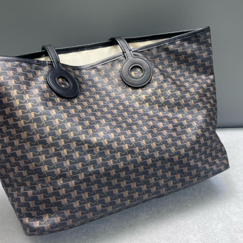 Moynat Oh! Tote Ruban GM Toile 1920 Monogram Calfskin Black Brown Orange Moynat Oh! Tote Ruban GM Toile 1920 Monogram Calfskin Black Brown Orange