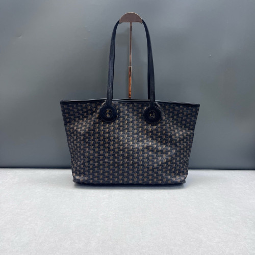 Moynat Oh! Tote Ruban GM Toile 1920 Monogram Calfskin Black Brown Orange Moynat Oh! Tote Ruban GM Toile 1920 Monogram Calfskin Black Brown Orange