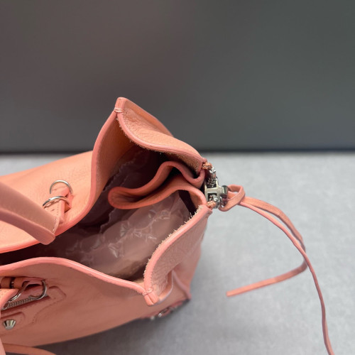 Balenciaga Papier A5 Zip Around Tote Paper Calfskin Light Tan