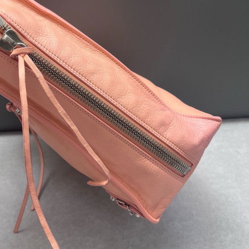 Balenciaga Papier A5 Zip Around Tote Paper Calfskin Light Tan