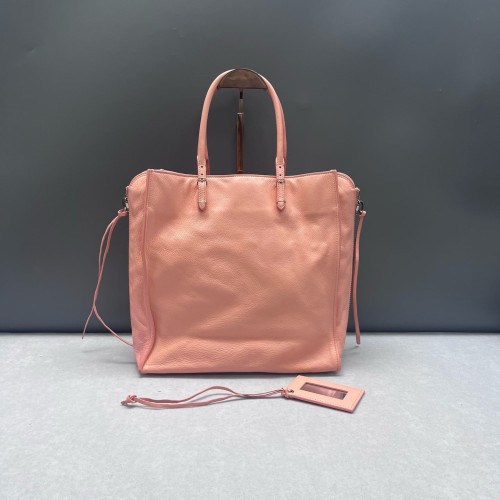 Balenciaga Papier A5 Zip Around Tote Paper Calfskin Light Tan