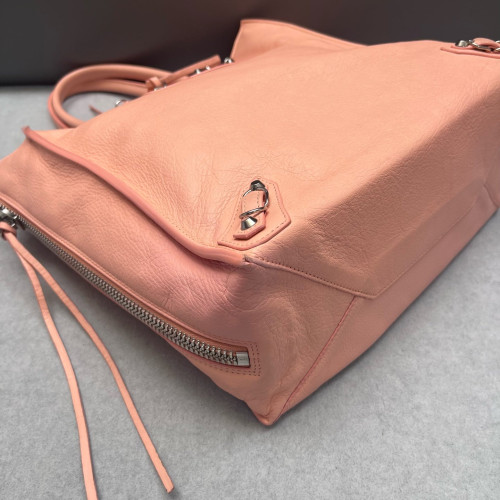 Balenciaga Papier A5 Zip Around Tote Paper Calfskin Light Tan