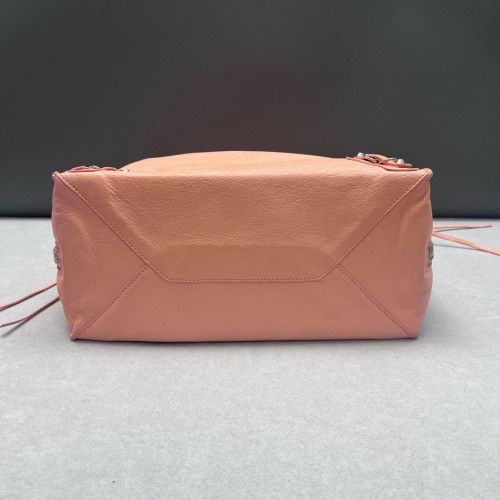 Balenciaga Papier A5 Zip Around Tote Paper Calfskin Light Tan