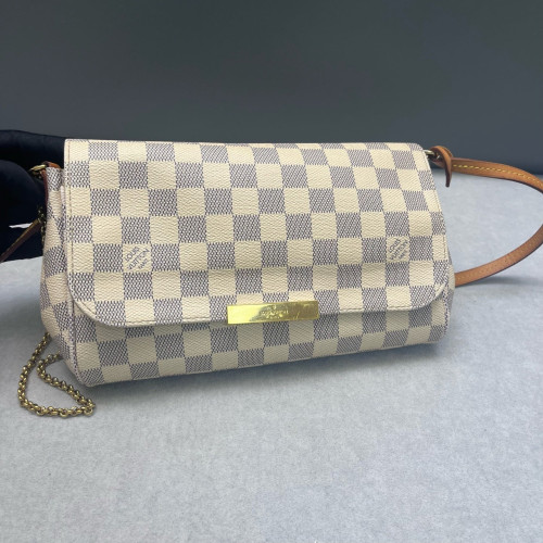 Louis Vuitton Favorite MM Damier Azur White