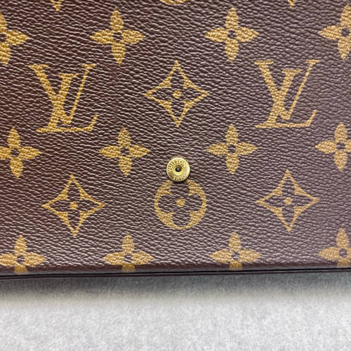 Louis Vuitton Pochette Felicie Chain Wallet Monogram Brown