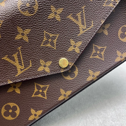 Louis Vuitton Pochette Felicie Chain Wallet Monogram Brown