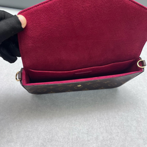 Louis Vuitton Pochette Felicie Chain Wallet Monogram Brown