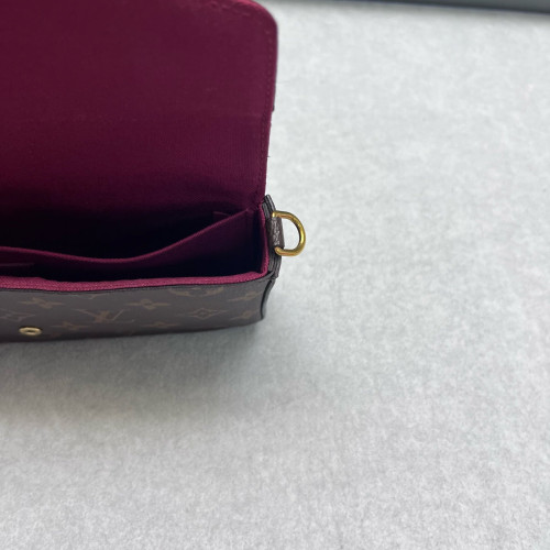 Louis Vuitton Pochette Felicie Chain Wallet Monogram Brown