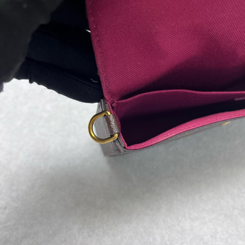 Louis Vuitton Pochette Felicie Chain Wallet Monogram Brown