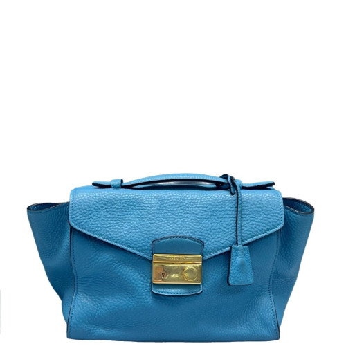 Prada Two-Way Bag Vitello Daino Blue