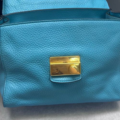 Prada Two-Way Bag Vitello Daino Blue