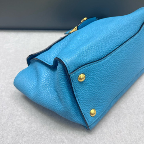 Prada Two-Way Bag Vitello Daino Blue