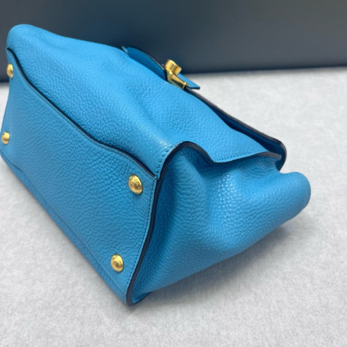 Prada Two-Way Bag Vitello Daino Blue