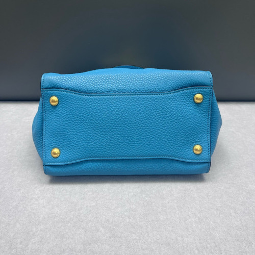 Prada Two-Way Bag Vitello Daino Blue