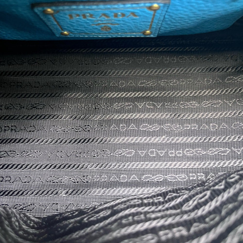 Prada Two-Way Bag Vitello Daino Blue