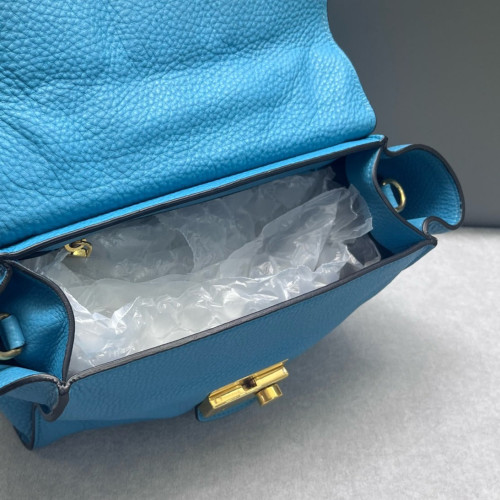 Prada Two-Way Bag Vitello Daino Blue