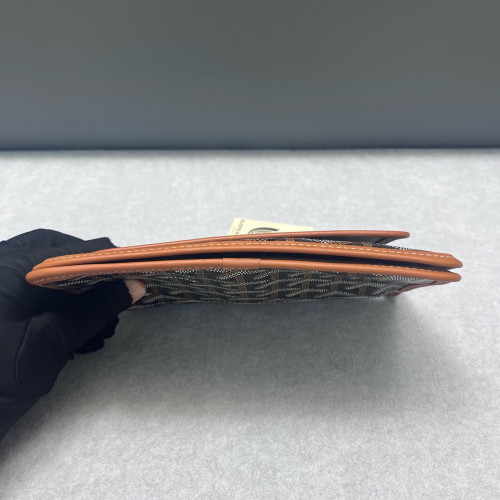 Goyard Plumet Pouch Goyardine Brown White Black