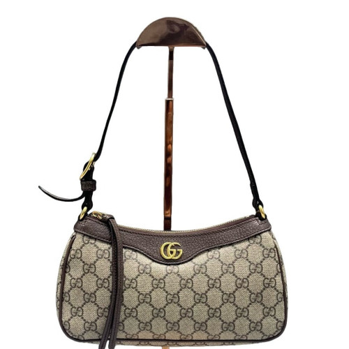 Gucci Small Ophidia Hobo GG Supreme Monogram Beige Brown