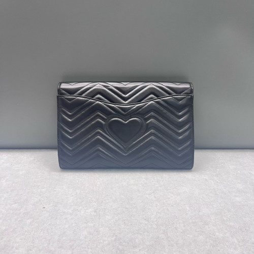 Gucci Matelasse Margaret Clutch Calfskin Black