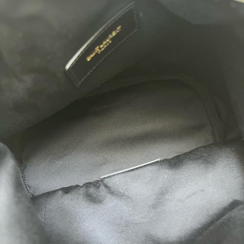 Yves Saint Laurent Le Maillon Bucket Bag Lambskin White Yves Saint Laurent Le Maillon Bucket Bag Lambskin White
