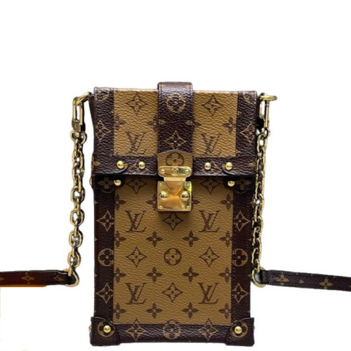 Louis Vuitton Pochette Trunk Verticale Reverse Monogram Brown