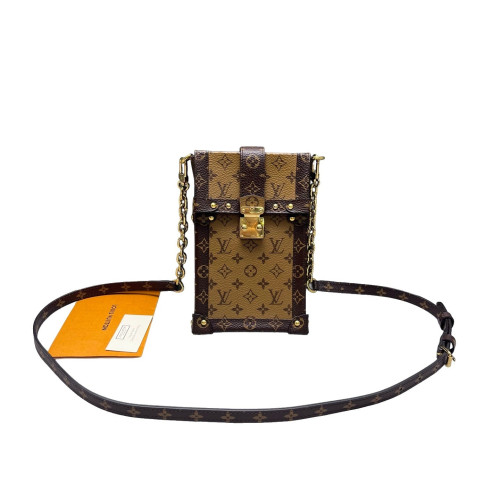 Louis Vuitton Pochette Trunk Verticale Reverse Monogram Brown