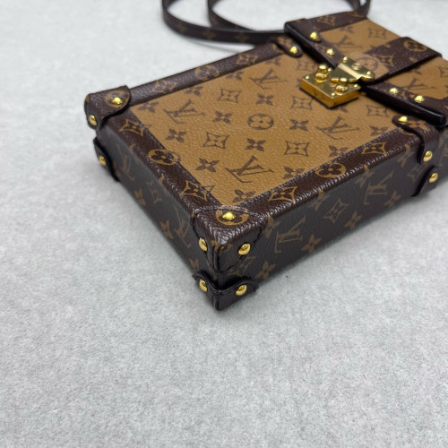 Louis Vuitton Pochette Trunk Verticale Reverse Monogram Brown