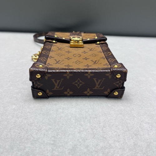Louis Vuitton Pochette Trunk Verticale Reverse Monogram Brown