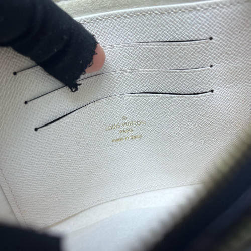 Louis Vuitton Double Zip Pochette Monogram Giant Brown White Black
