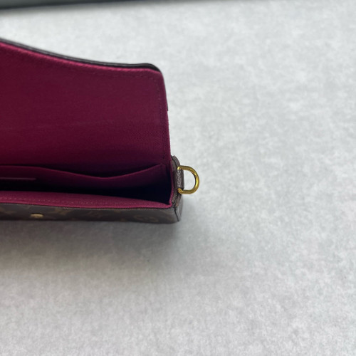 Louis Vuitton Pochette Felicie Chain Wallet Monogram Brown Louis Vuitton Pochette Felicie Chain Wallet Monogram Brown