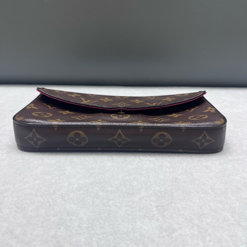 Louis Vuitton Pochette Felicie Chain Wallet Monogram Brown Louis Vuitton Pochette Felicie Chain Wallet Monogram Brown