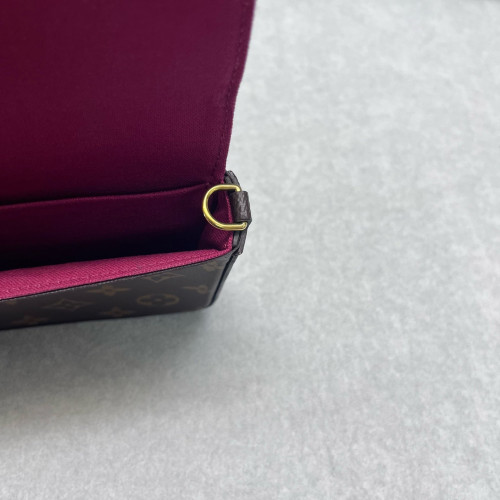 Louis Vuitton Pochette Felicie Chain Wallet Monogram Brown
