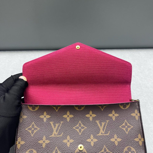 Louis Vuitton Pochette Felicie Chain Wallet Monogram Brown
