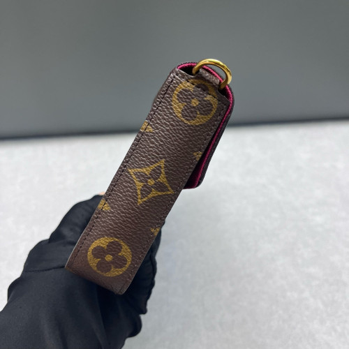 Louis Vuitton Pochette Felicie Chain Wallet Monogram Brown
