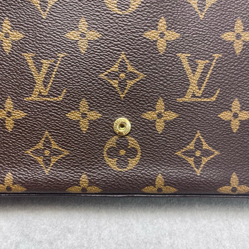 Louis Vuitton Pochette Felicie Chain Wallet Monogram Brown