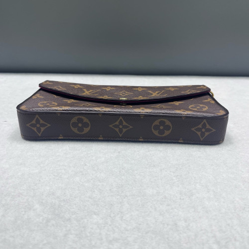 Louis Vuitton Pochette Felicie Chain Wallet Monogram Brown