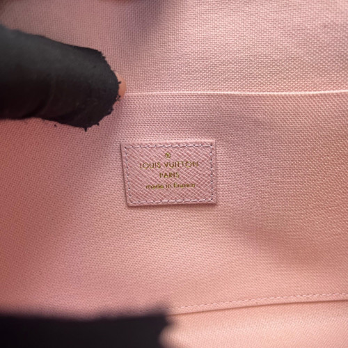 Louis Vuitton Pochette Felicie Chain Wallet Damier Azur White