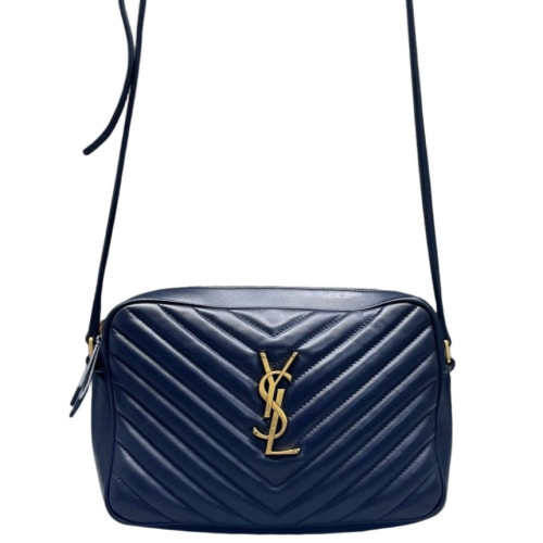 Yves Saint Laurent Camera Case Calfskin Blue