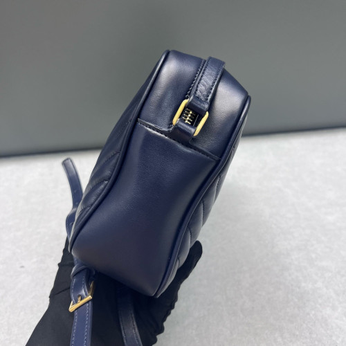 Yves Saint Laurent Camera Case Calfskin Blue