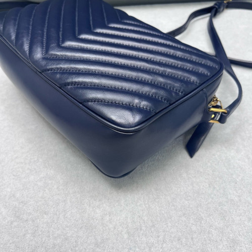 Yves Saint Laurent Camera Case Calfskin Blue