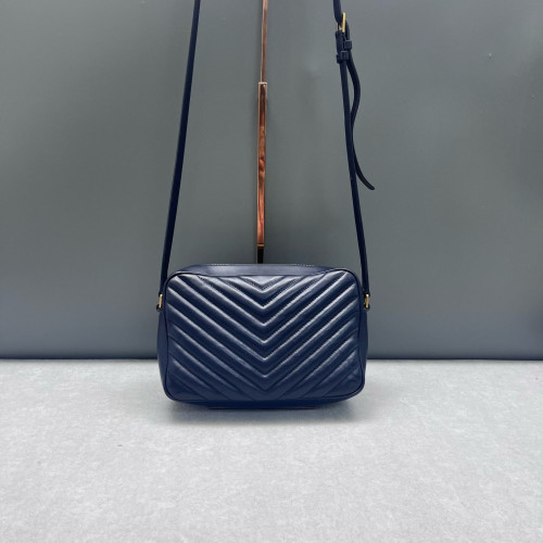 Yves Saint Laurent Camera Case Calfskin Blue