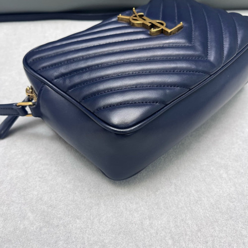 Yves Saint Laurent Camera Case Calfskin Blue