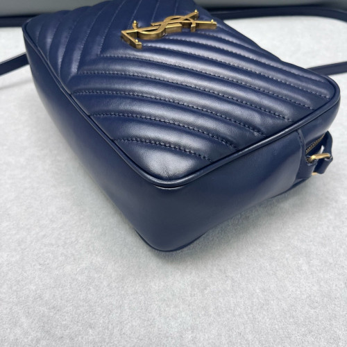 Yves Saint Laurent Camera Case Calfskin Blue