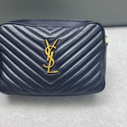 Yves Saint Laurent Camera Case Calfskin Blue