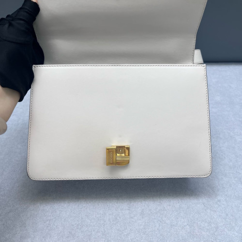 Gucci Small Sylvie Shoulder Bag Calfskin White
