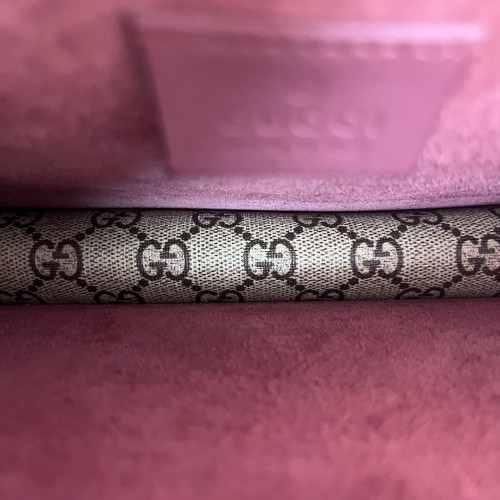 Gucci Meium Dionysus GG Supreme Monogram Blooms Beige Pink Burgundy